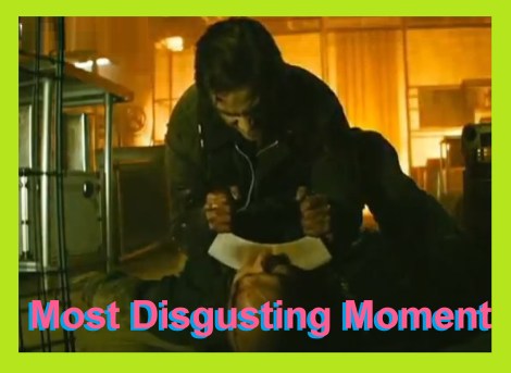 Disgusting moment winner