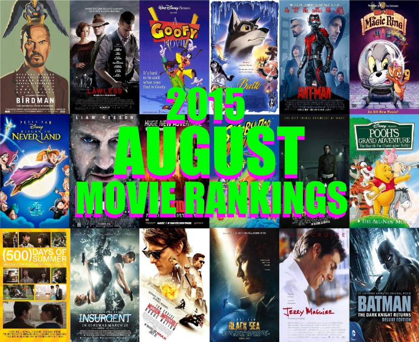 august movie rankings
