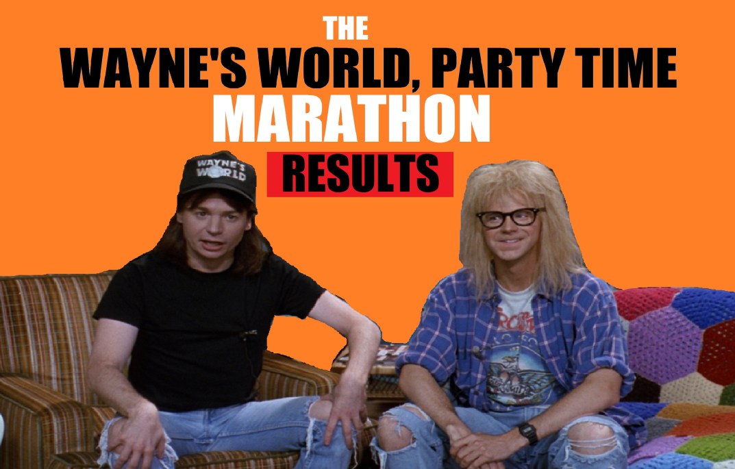 the wayne's world, party time marathon results